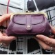 Amy Double Kiss Clip Clasp Purse Purple